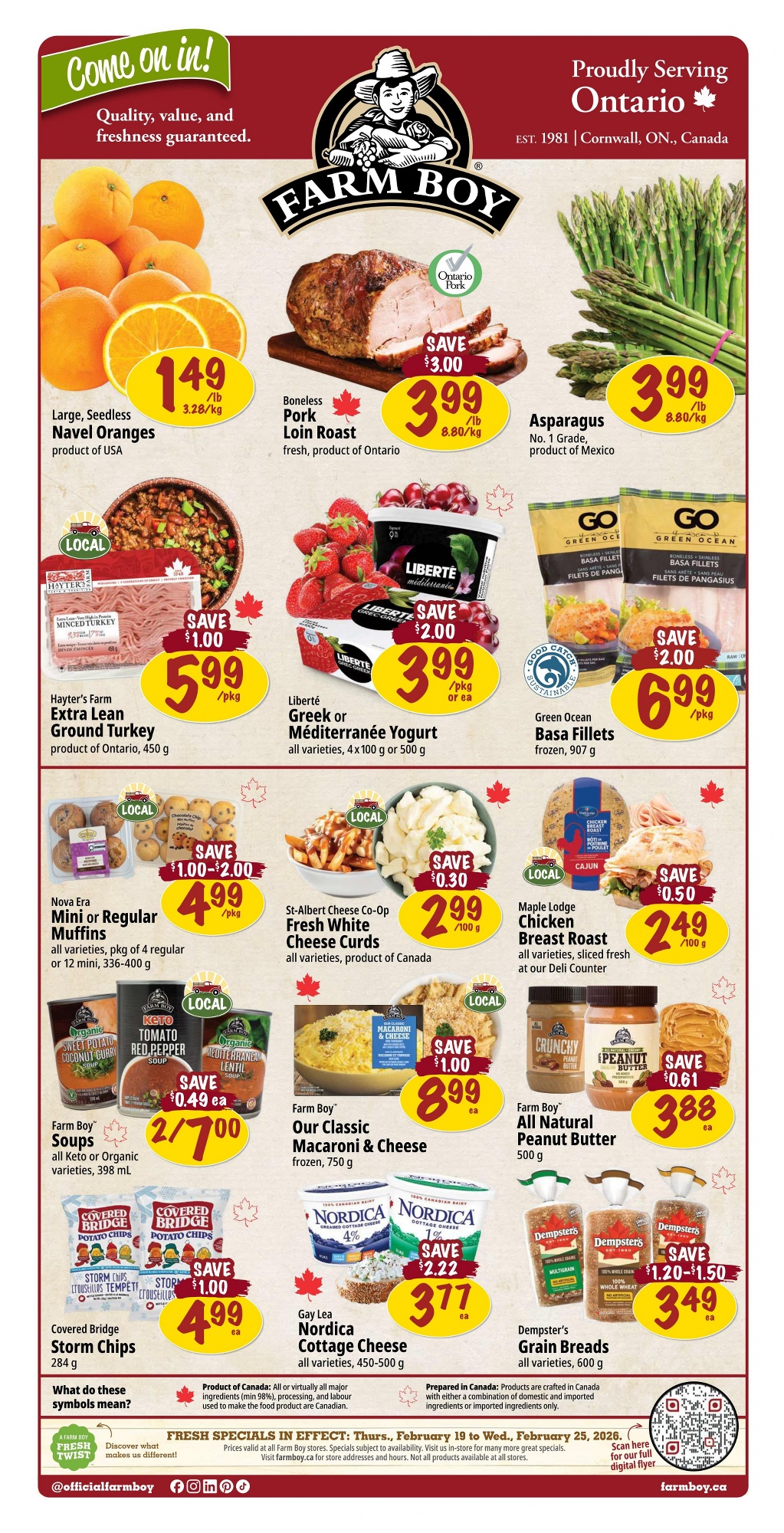Farm Boy Flyer From February 19 to February 25 2026