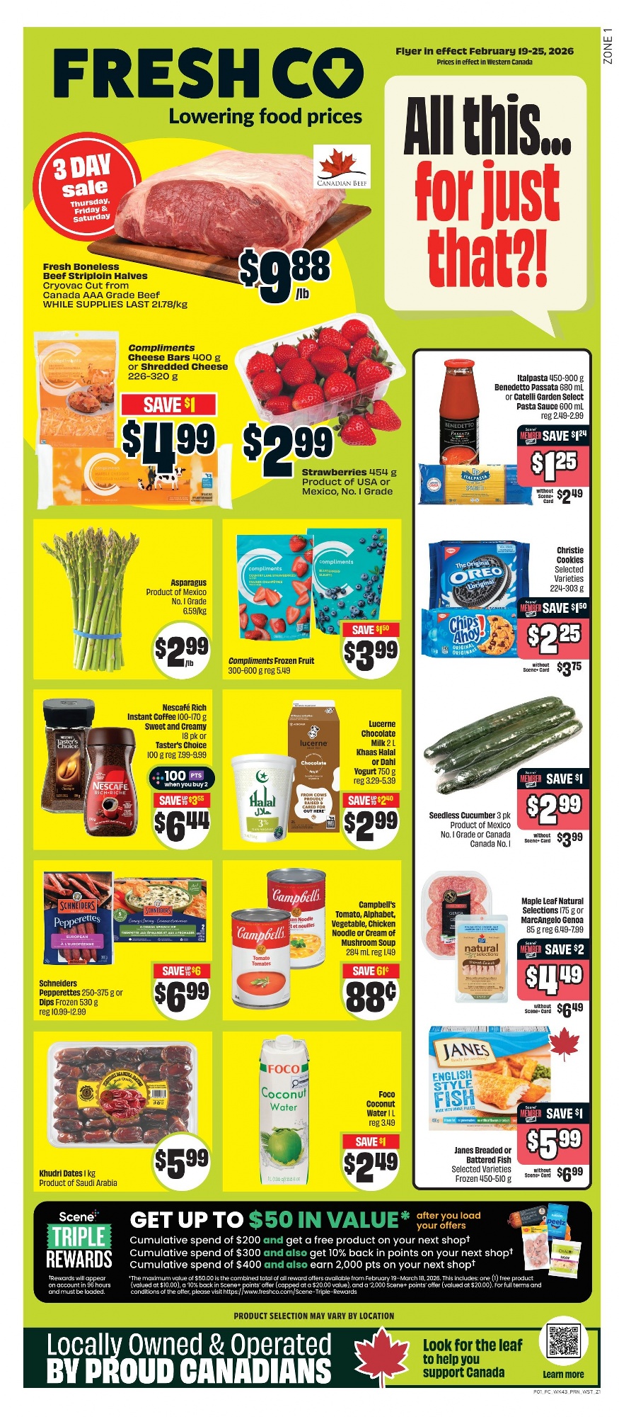 FreshCo (West) Flyer From February 19 to February 25 2026