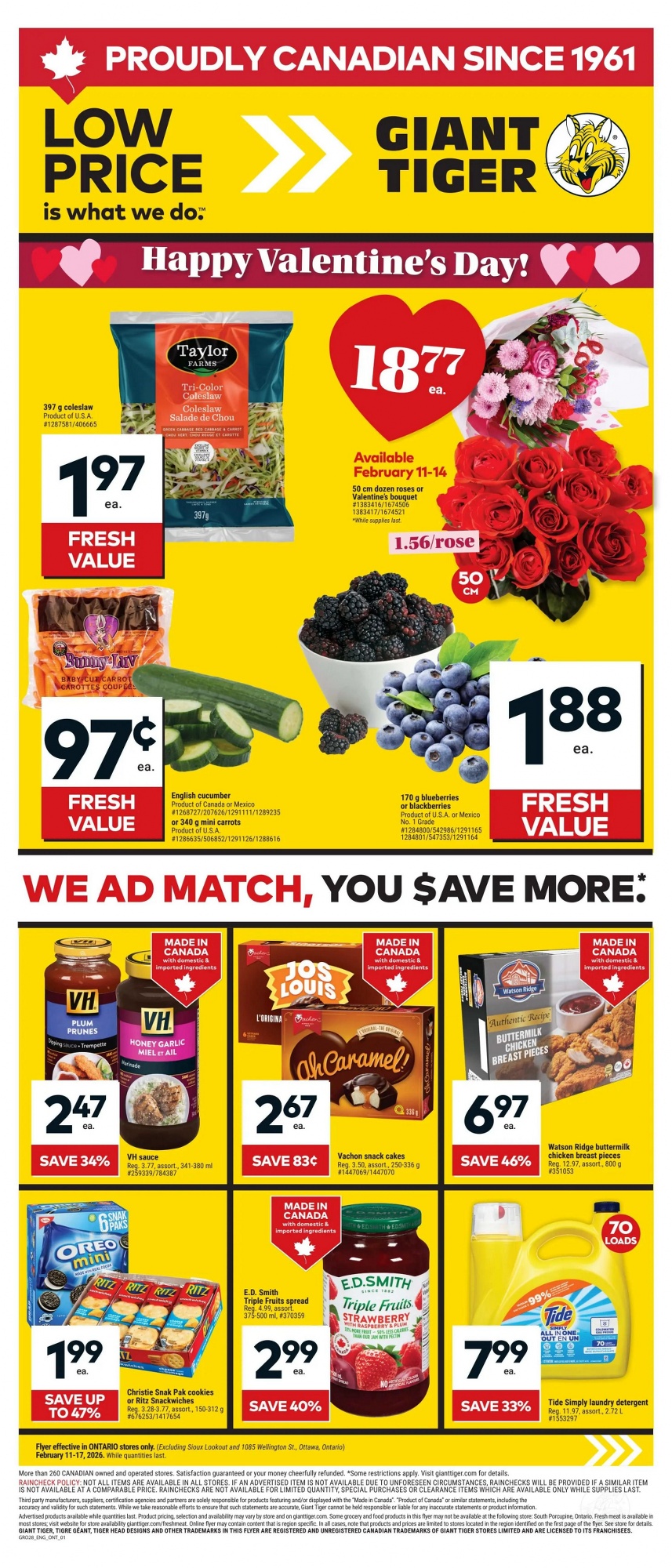 Giant Tiger (On) Flyer From February 11 to February 17 2026