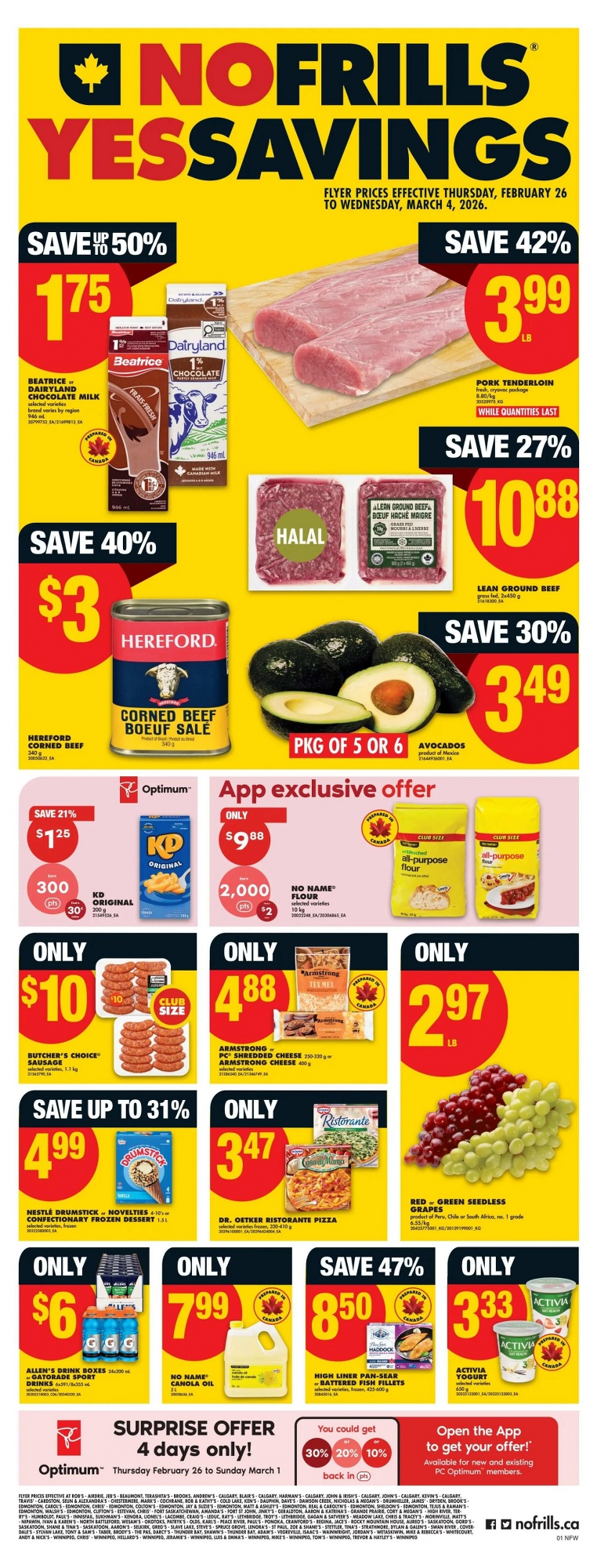No Frills (West) Flyer From February 26 to March 4 2026