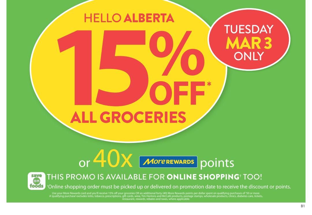 Save On Foods (AB) Flyer From February 26 to March 4 2026