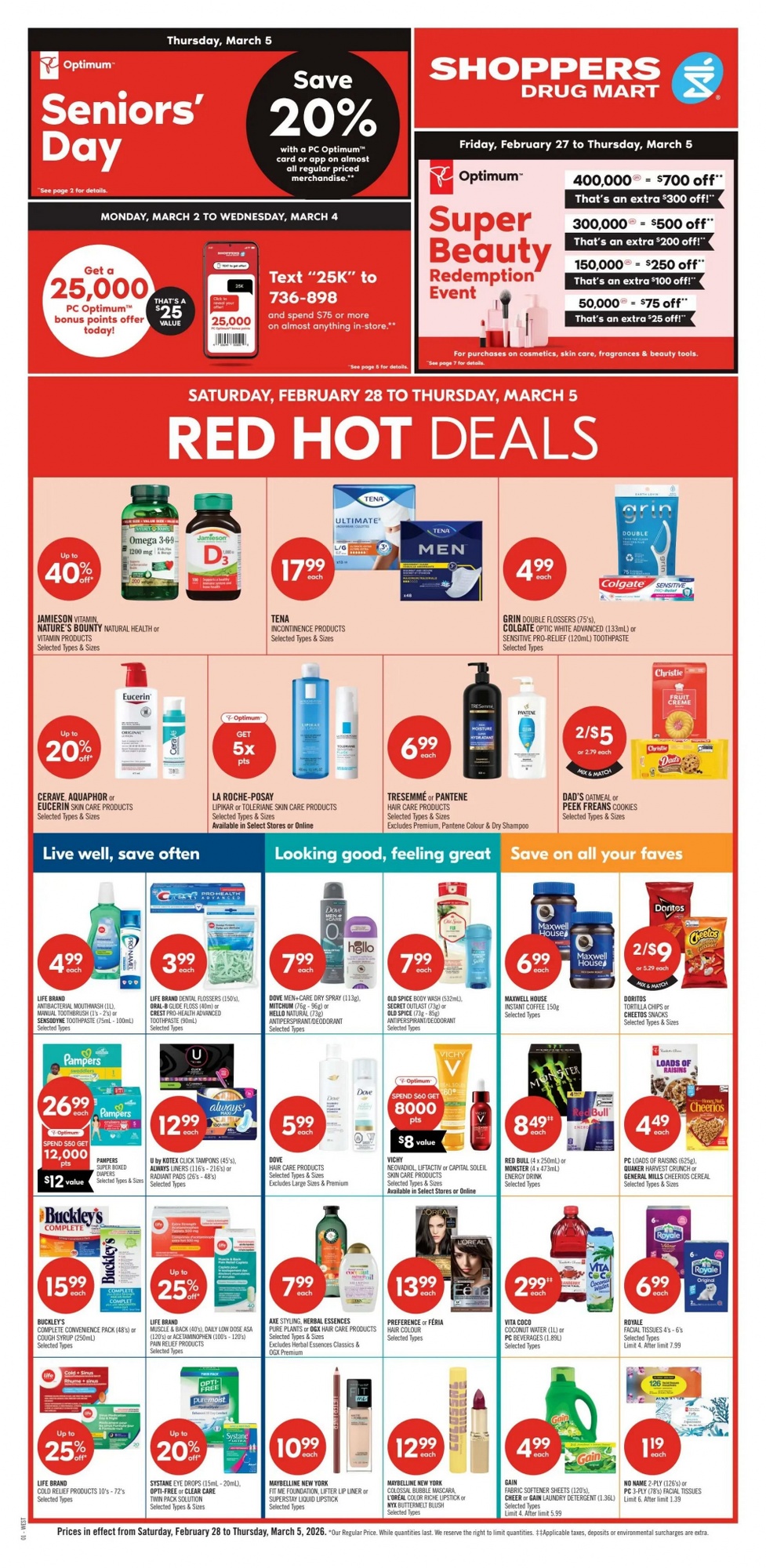 Shoppers Drug Mart (West) Flyer From February 28 to March 5 2026