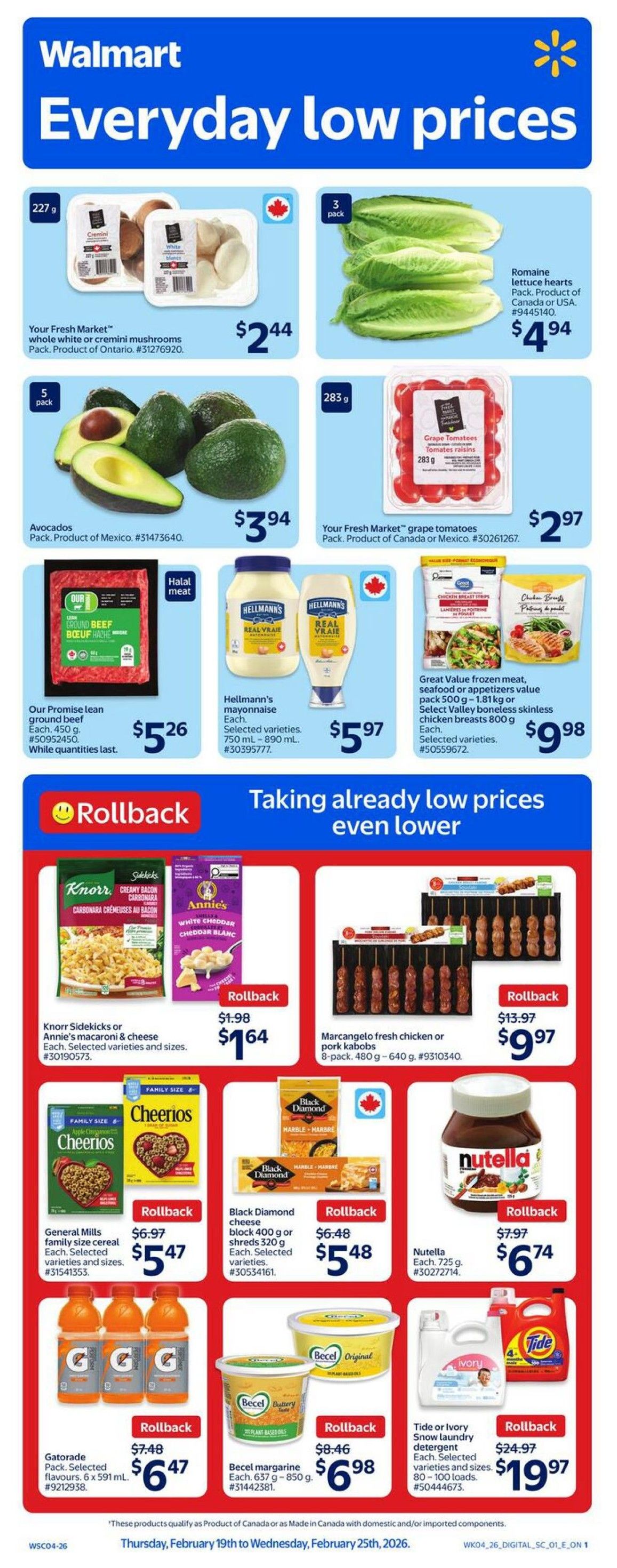 Walmart (ON) Flyer From February 19 to February 25 2026