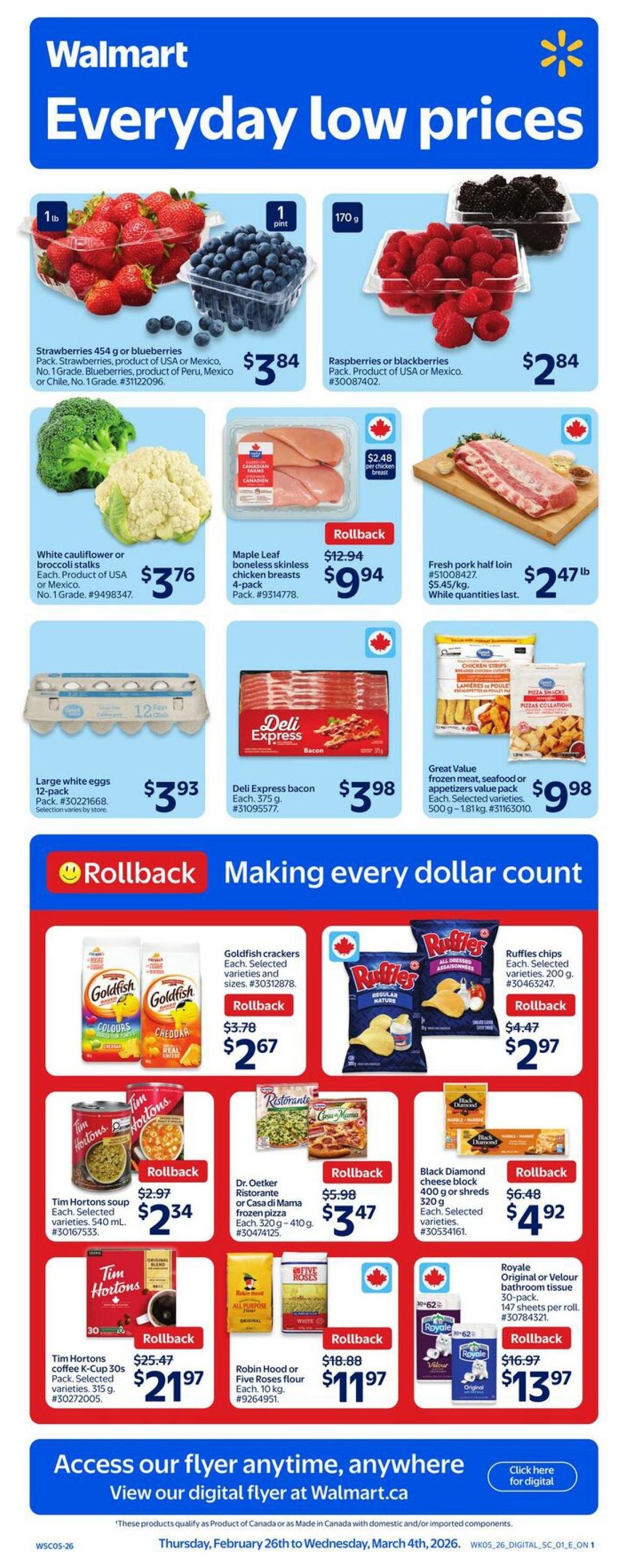 Walmart (ON) Flyer From February 26 to March 4 2026