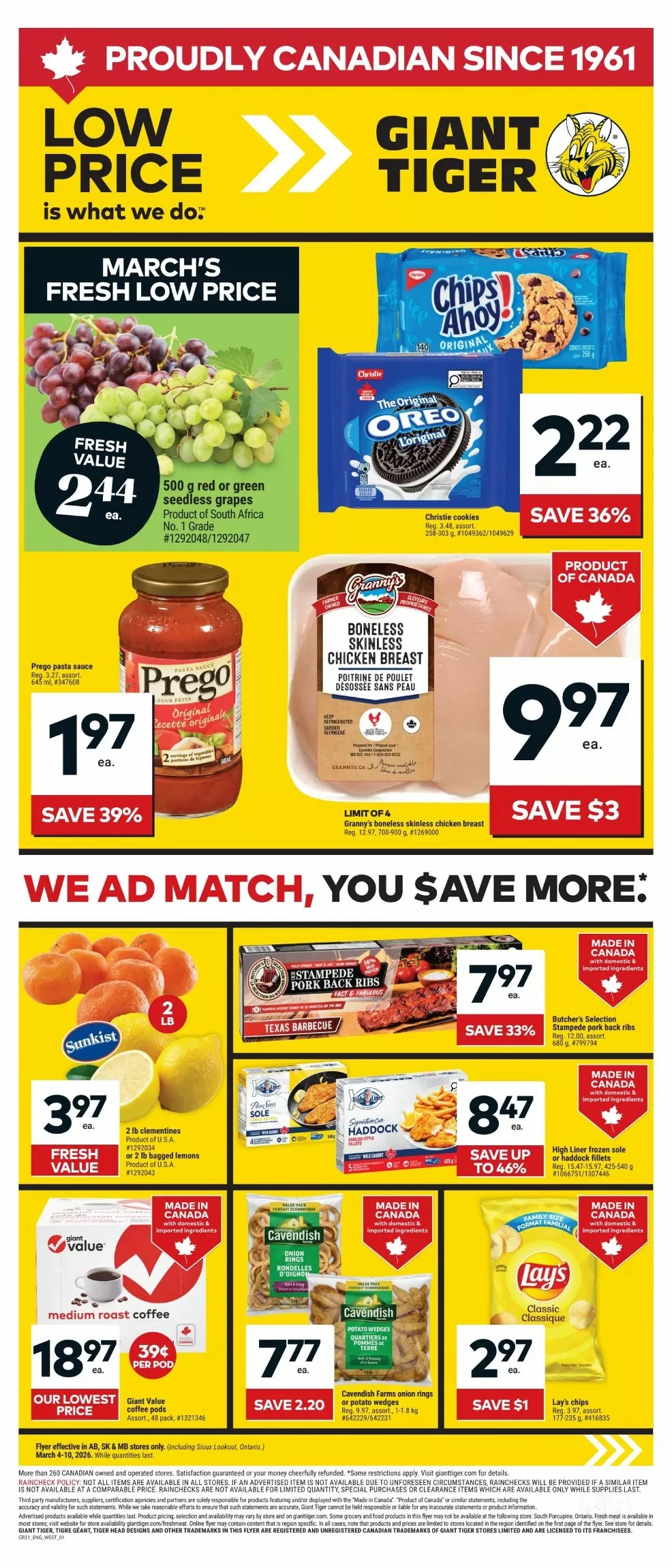 Giant Tiger (West) Flyer March 4 to March 10 2026