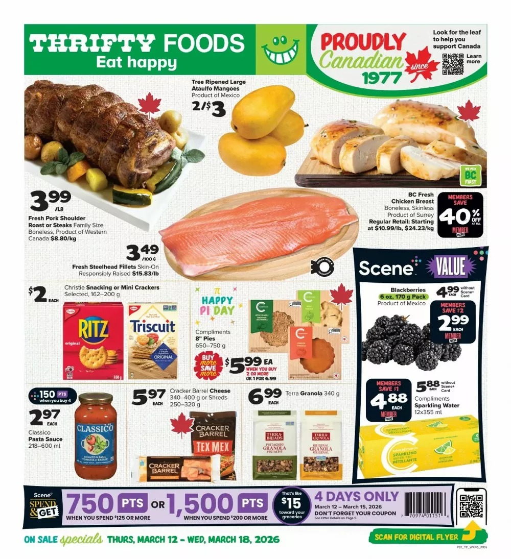 Thrifty Foods Flyer March 12 to March 18 2026